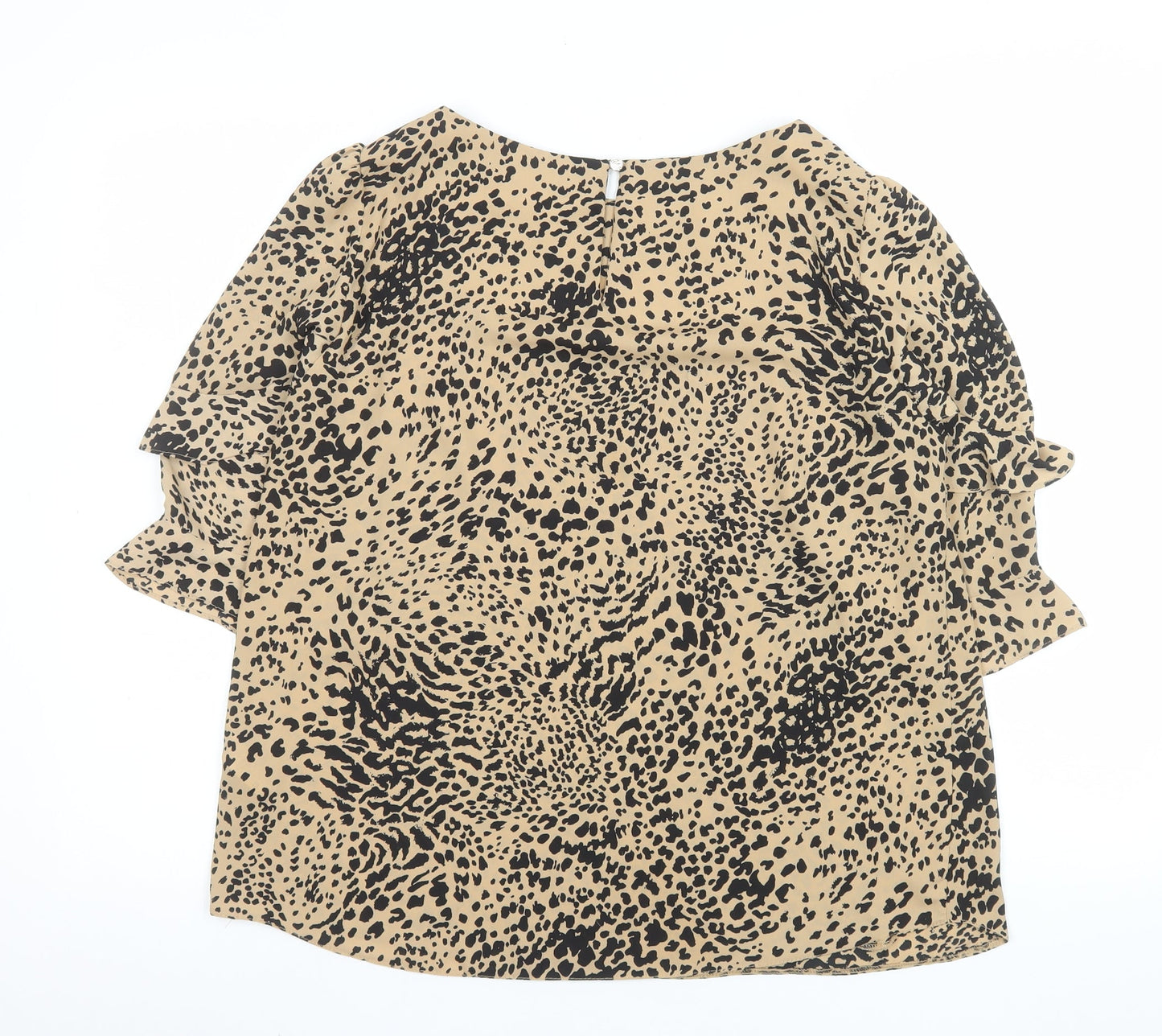 Womens UK Size 14 Dunnes Stores Beige Tunic Blouse