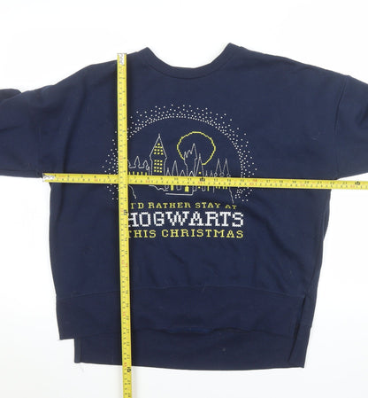 Womens UK Size 10/12 Primark Blue Pullover Sweatshirt