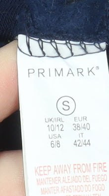 Womens UK Size 10/12 Primark Blue Pullover Sweatshirt