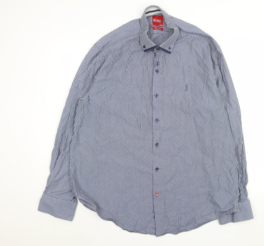 Mens UK Collar Size 3XL 6th Sense Smart Blue  Dress Shirt