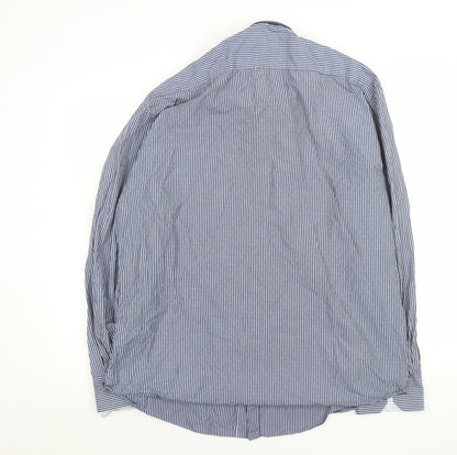Mens UK Collar Size 3XL 6th Sense Smart Blue  Dress Shirt