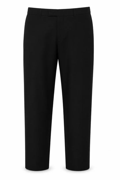 Mens UK Size L St Bernard Regular Fit Dress Pants Black Trousers