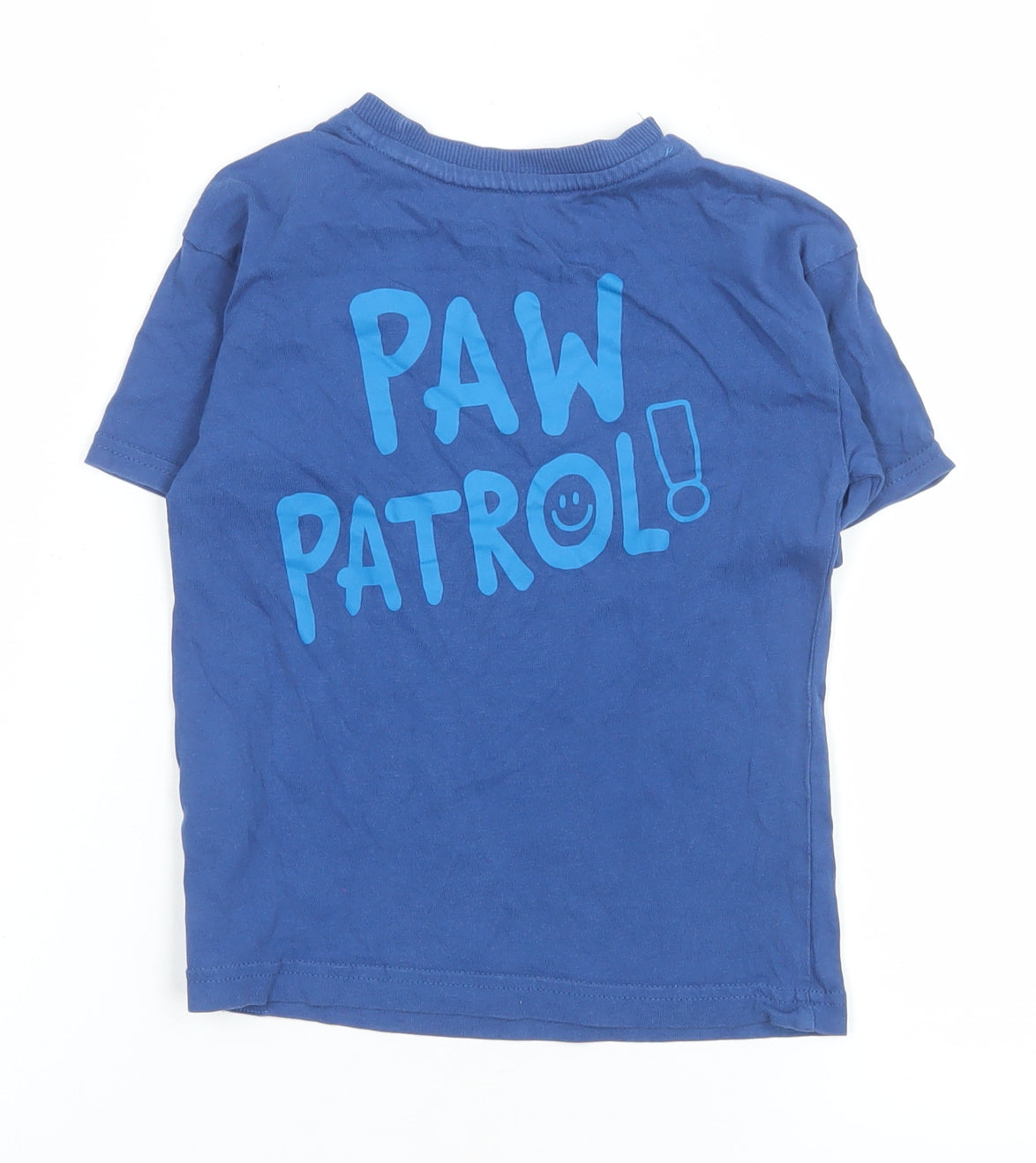Boys UK Size 2-3 Years Dunnes Stores Blue Basic T-Shirt