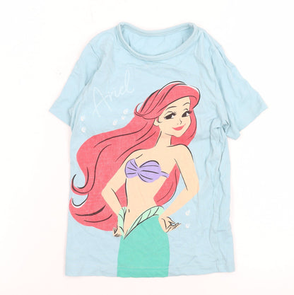 Girls UK Size 5-6 Years George Blue Basic T-Shirt