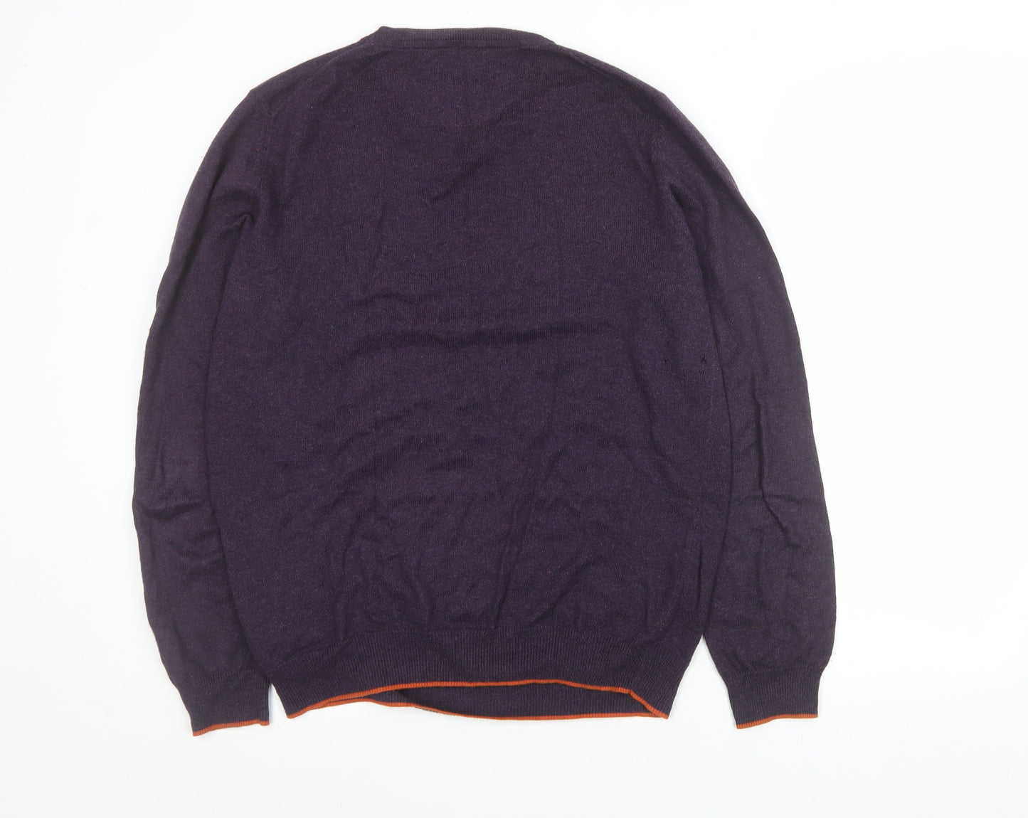 Mens UK Size M Simon Carter Purple Pullover Jumper
