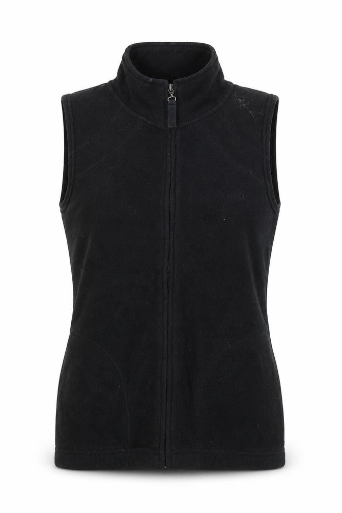 LA Gear Women’s Black Fleece Full Zip Sleeveless Waistcoat Size 10