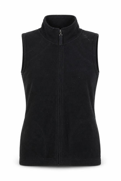 LA Gear Women’s Black Fleece Full Zip Sleeveless Waistcoat Size 10