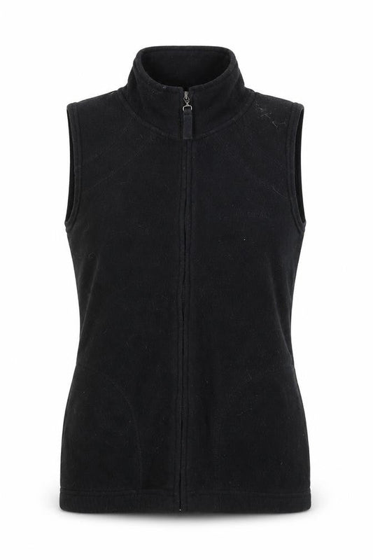 LA Gear Women’s Black Fleece Full Zip Sleeveless Waistcoat Size 10