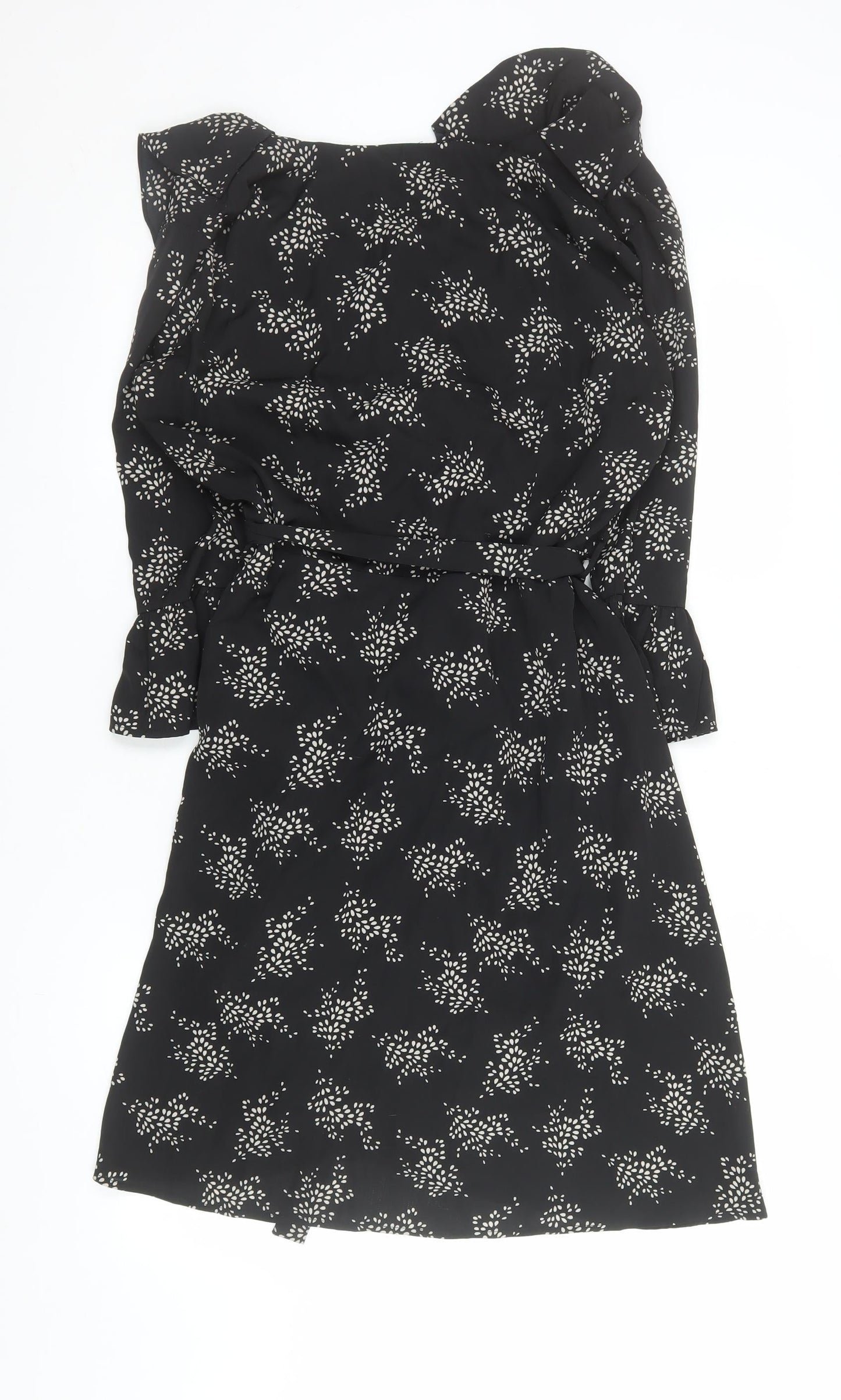 Womens UK Size 12 Smashed Lemon Wrap Dress