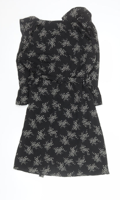 Womens UK Size 12 Smashed Lemon Wrap Dress