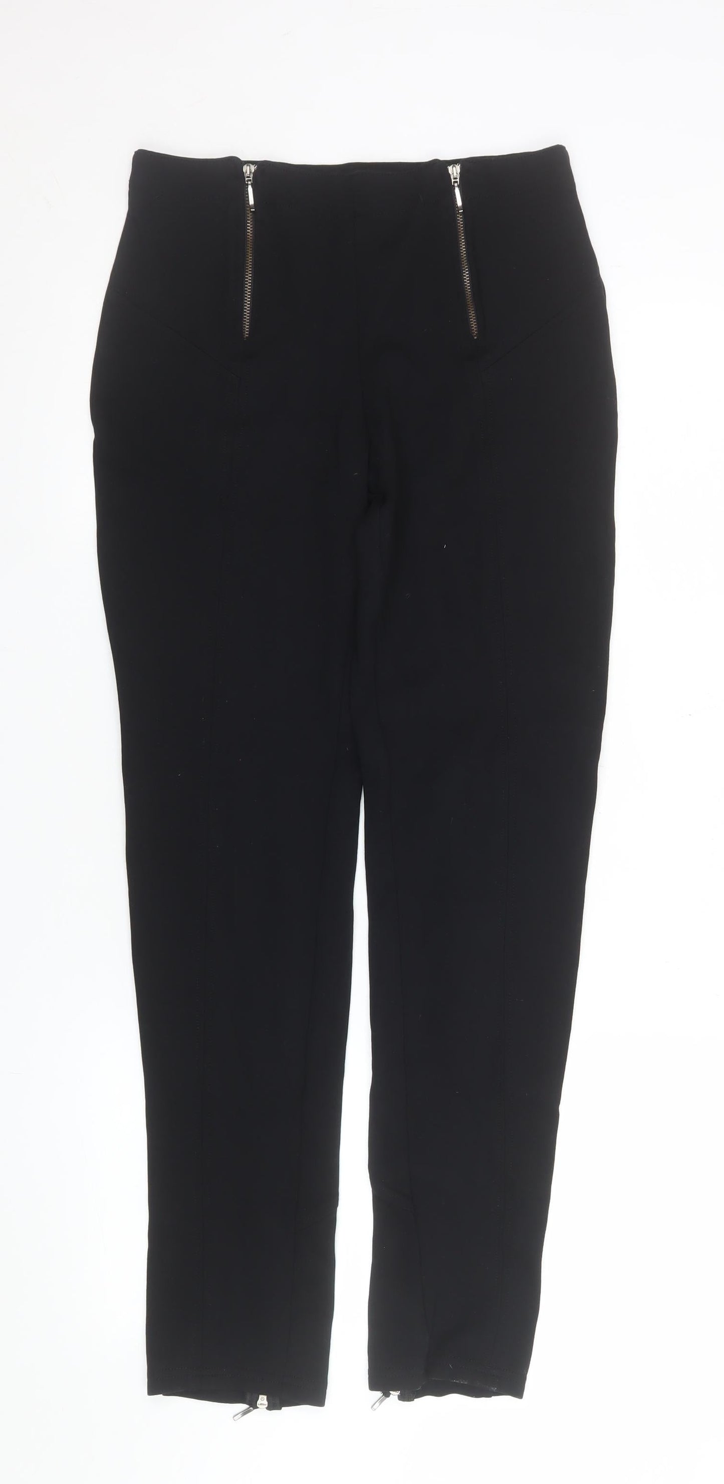 Womens UK Size 10 Maloka Slim Fit Casual Travel Workwear Black Trousers