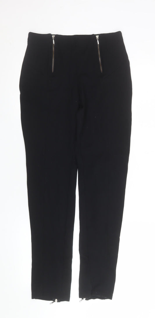 Womens UK Size 10 Maloka Slim Fit Casual Travel Workwear Black Trousers