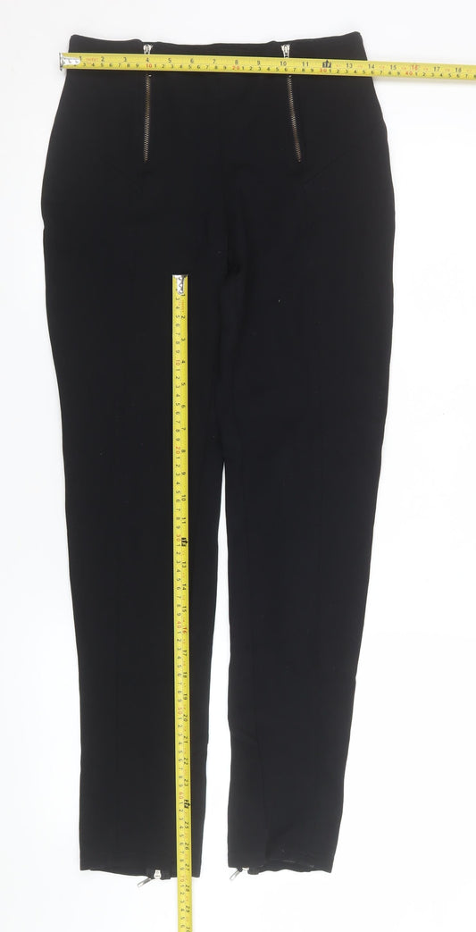 Womens UK Size 10 Maloka Slim Fit Casual Travel Workwear Black Trousers