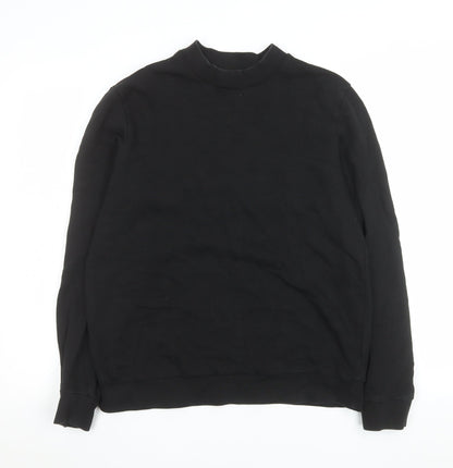 Mens UK Size L COS Black Pullover Sweatshirt