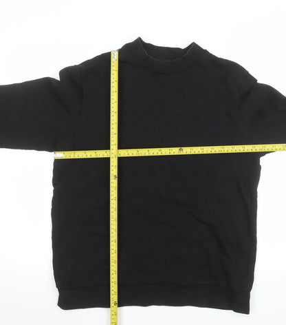 Mens UK Size L COS Black Pullover Sweatshirt