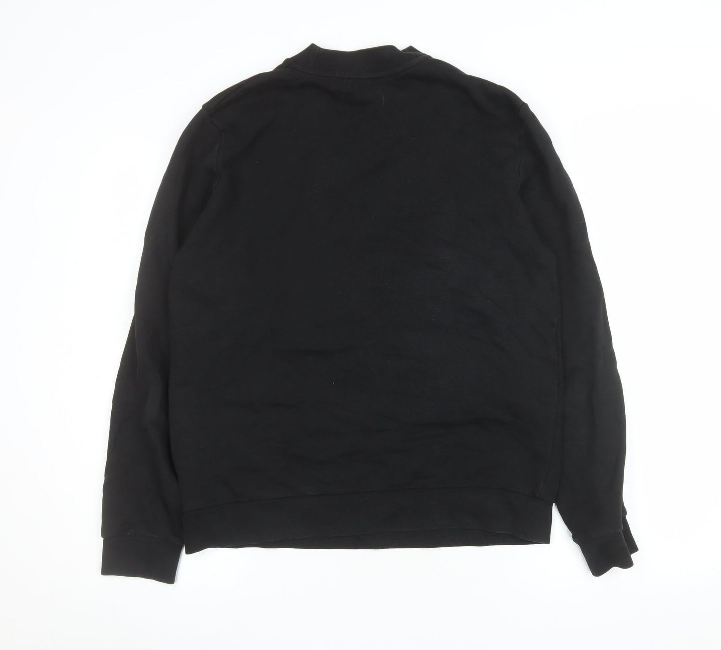 Mens UK Size L COS Black Pullover Sweatshirt