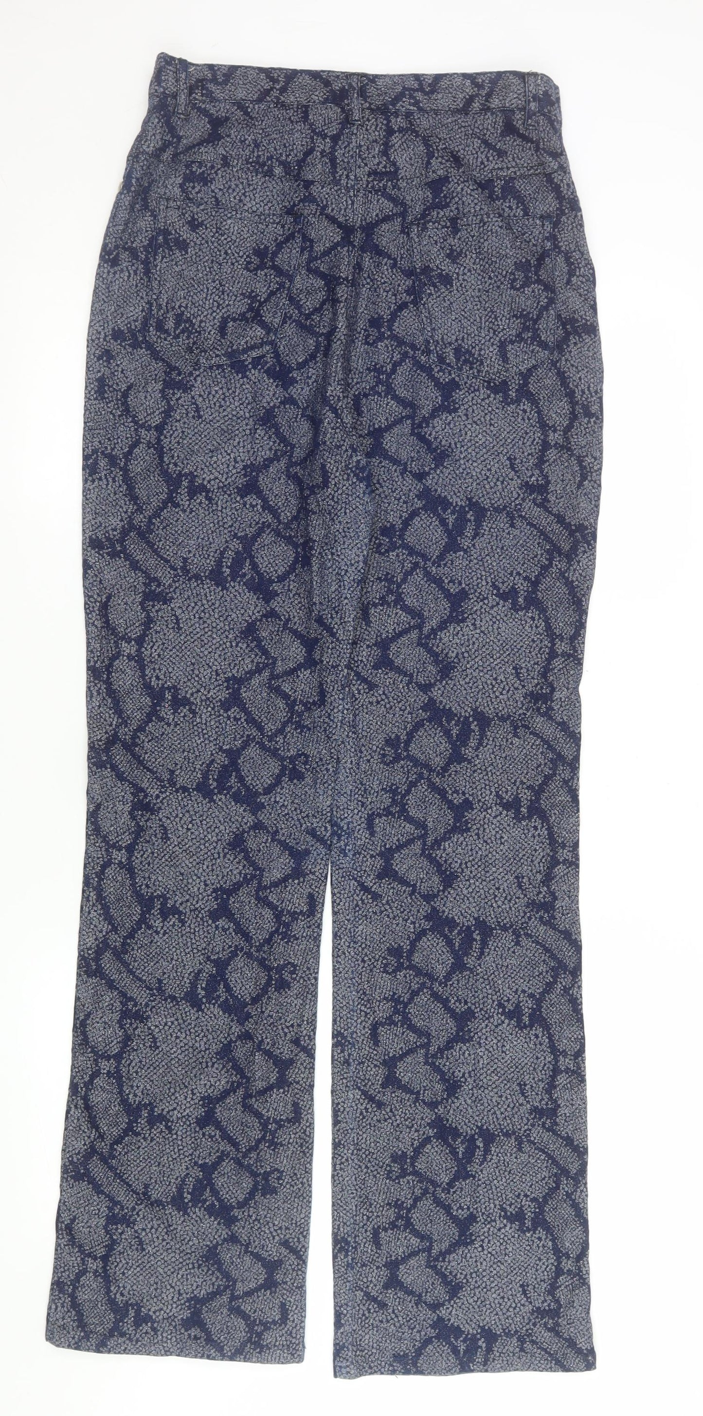 Womens UK Size M Aftershock Regular Fit Casual Smart Workwear Blue Trousers