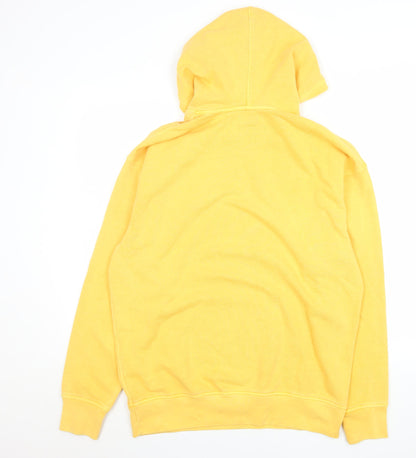 Mens UK Size M Levi's Yellow Pullover Hoodie