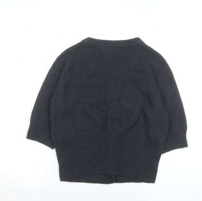 Womens UK Size M Jackpot Black Cardigan Jumper