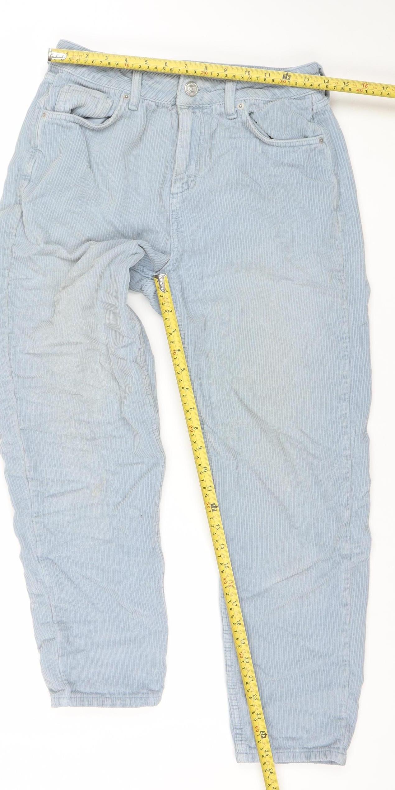 Womens UK Size 12 BDG Relaxed Fit Casual Travel Blue Trousers