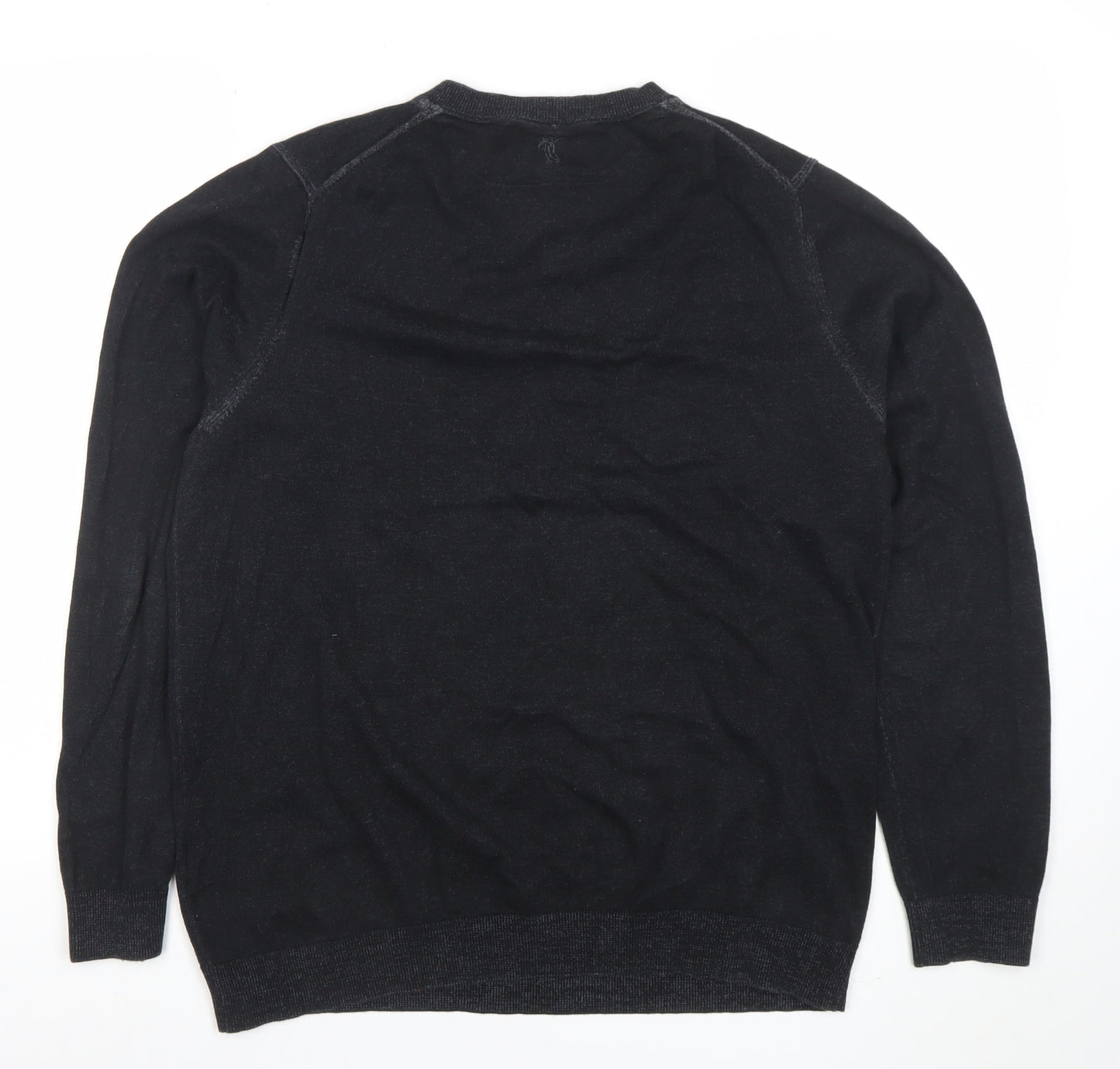 Mens UK Size M Ashworth Black Pullover Jumper