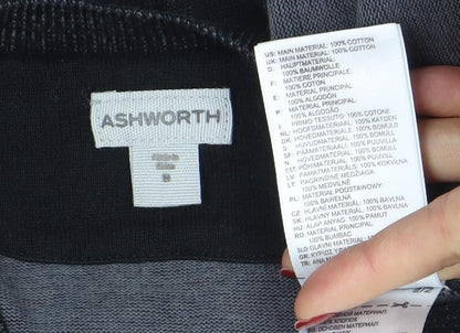 Mens UK Size M Ashworth Black Pullover Jumper