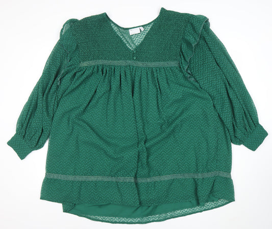 Womens UK Size 16 ASOS Design Smocked Fit & Flare Dress