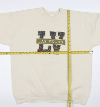 Mens UK Size XL Lee Beige Pullover Sweatshirt