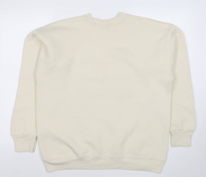Mens UK Size XL Lee Beige Pullover Sweatshirt