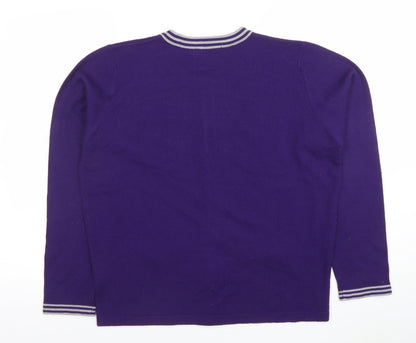 Womens UK Size M Honor Millburn Purple Cardigan Jumper