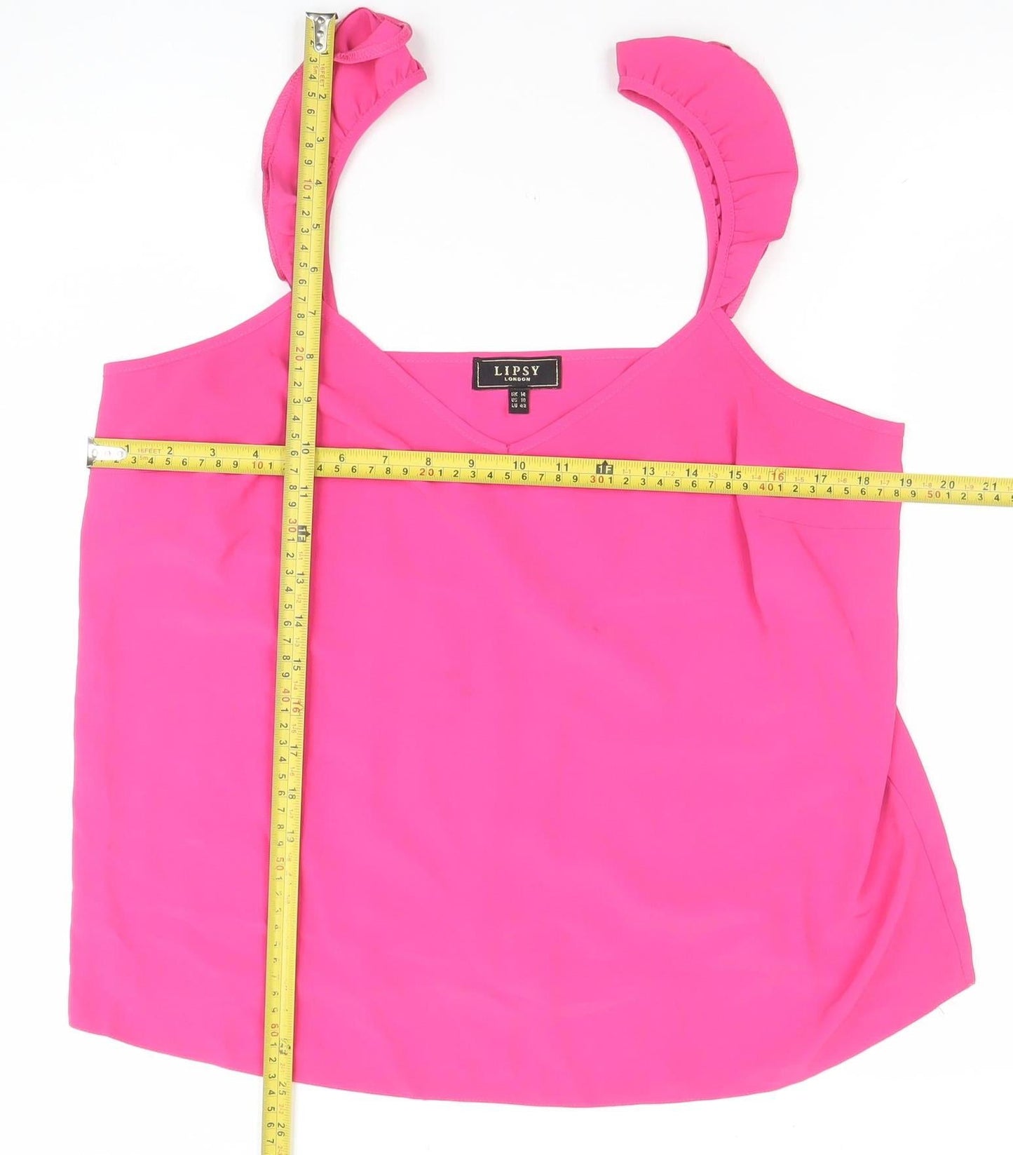 Womens UK Size 14 Lipsy London Pink Camisole Tank