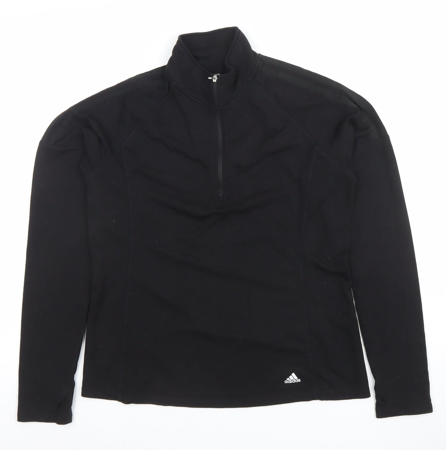 Womens UK Size M adidas Black Golf Polo