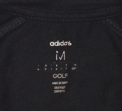 Womens UK Size M adidas Black Golf Polo