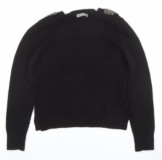 Womens UK Size M Oasis Black Pullover Jumper