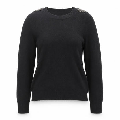 Womens UK Size M Oasis Black Pullover Jumper
