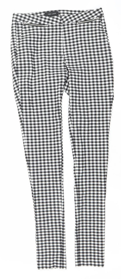 Womens UK Size 6 New Look Slim Fit Casual Workwear Black Trousers