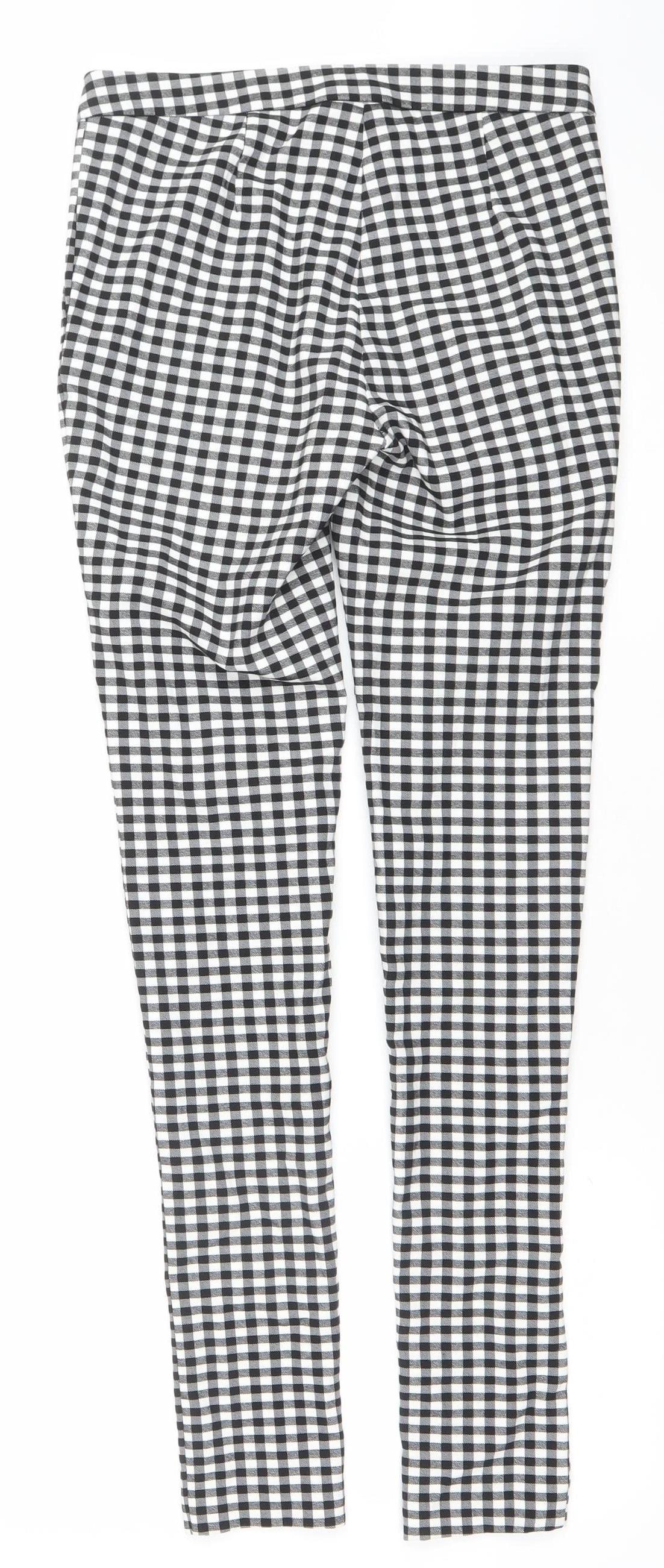 Womens UK Size 6 New Look Slim Fit Casual Workwear Black Trousers