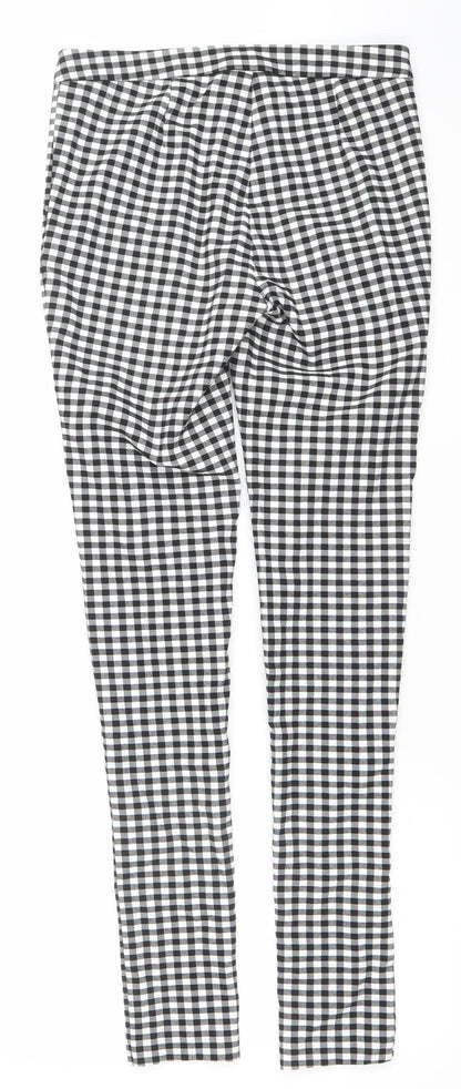 Womens UK Size 6 New Look Slim Fit Casual Workwear Black Trousers