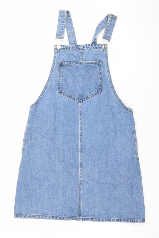 Womens UK Size 10 Denim Co. Pinafore/Dungaree Dress