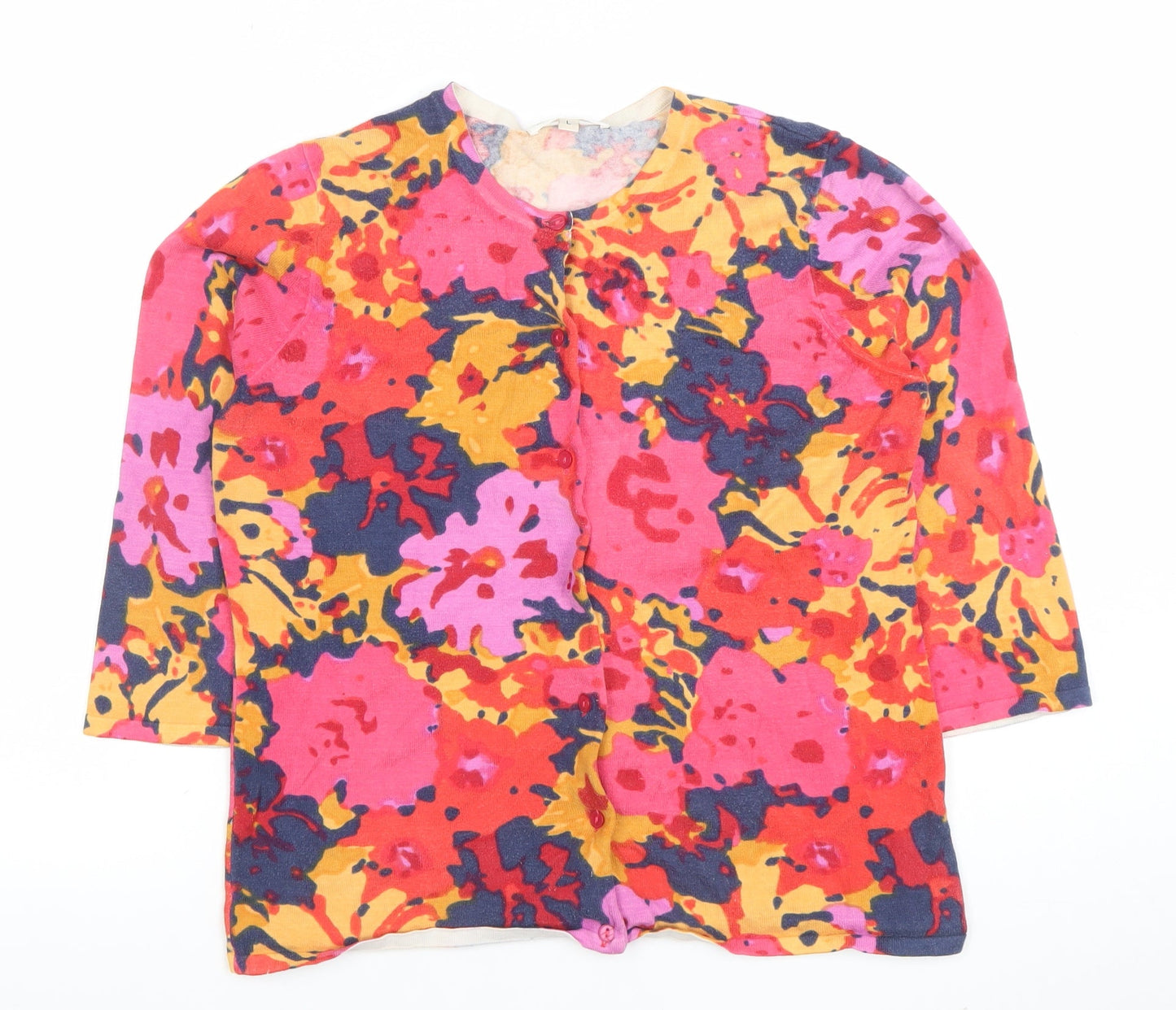 Womens UK Size L Susan Bristol Multicoloured Basic Button-Up