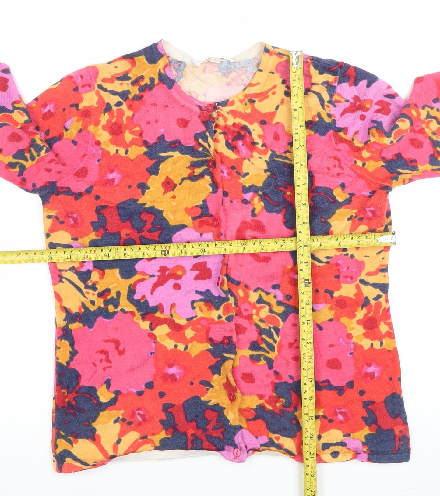 Womens UK Size L Susan Bristol Multicoloured Basic Button-Up