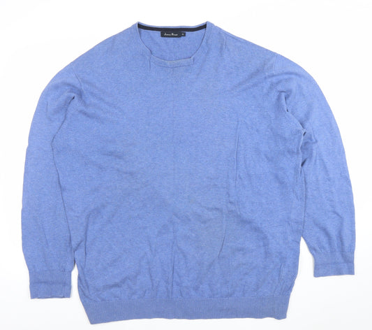 Mens UK Size XL James Pringle Blue Pullover Jumper