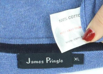 Mens UK Size XL James Pringle Blue Pullover Jumper