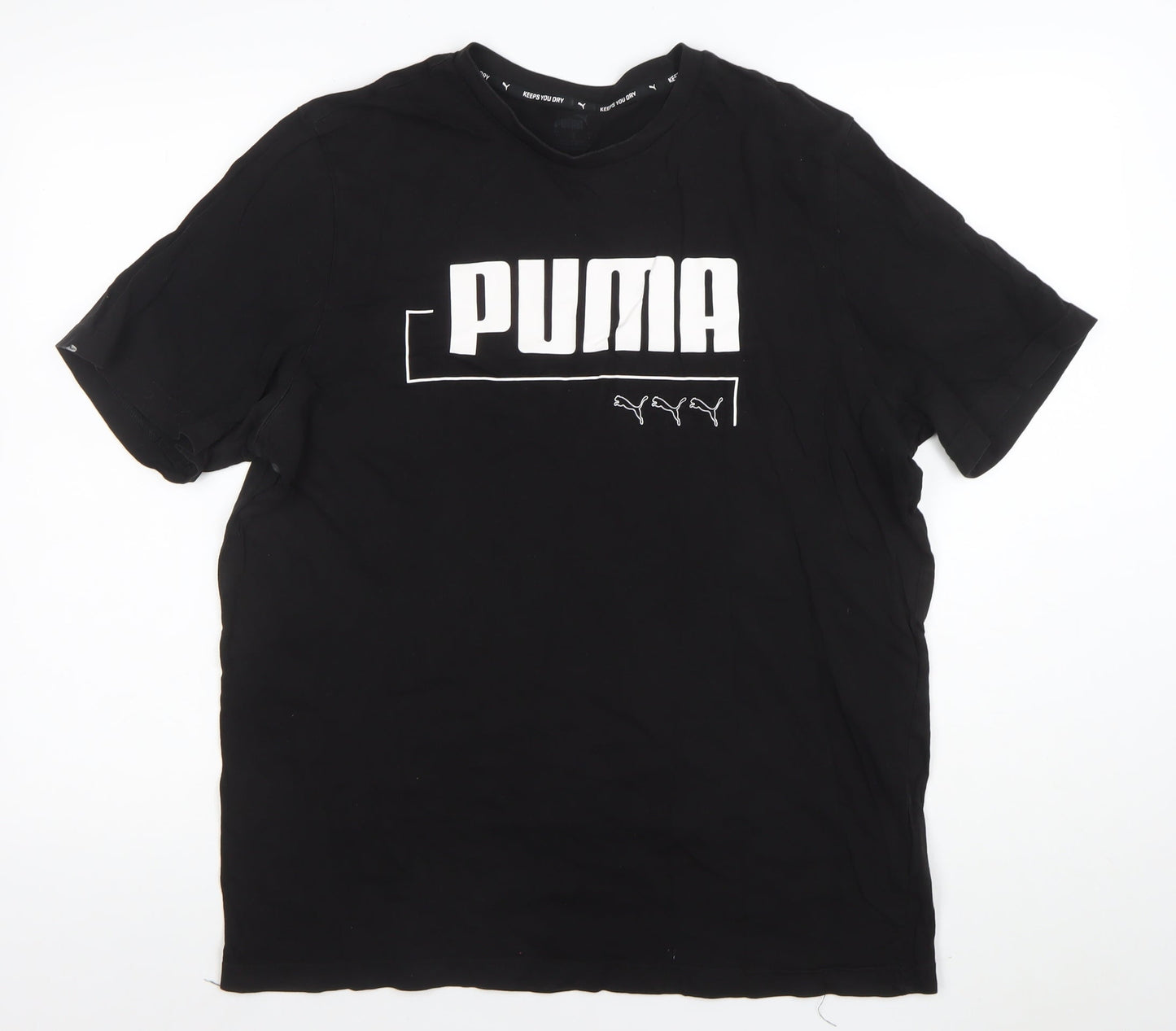 Mens UK Size L PUMA Black  T-Shirt