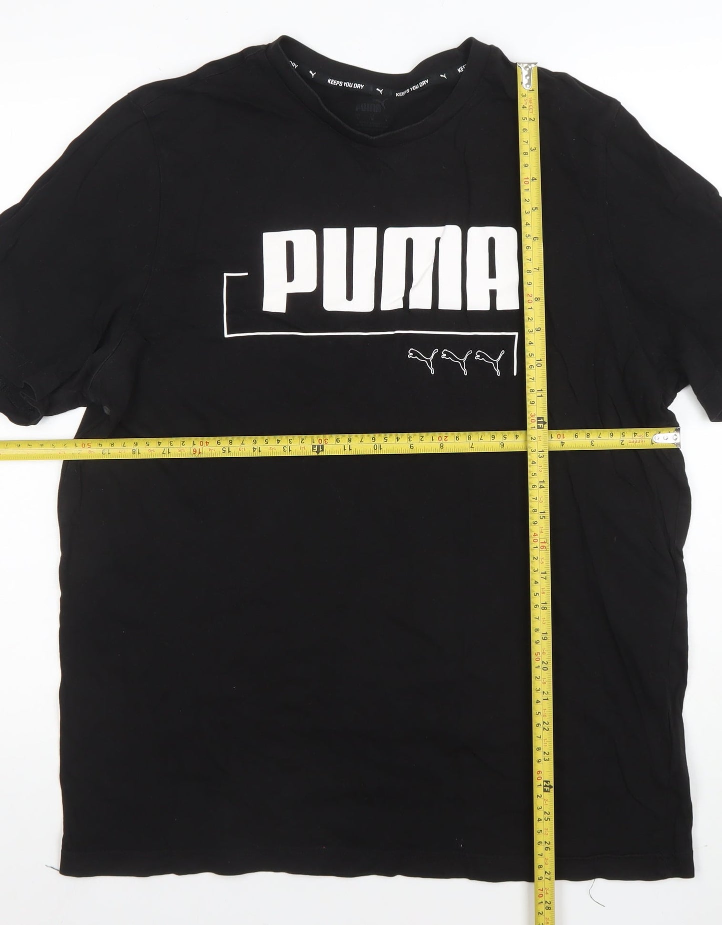 Mens UK Size L PUMA Black  T-Shirt