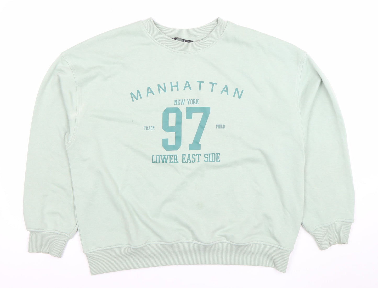 Womens UK Size M Dunnes Green Pullover Sweatshirt