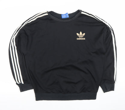 Womens UK Size S adidas Black Pullover Sweatshirt