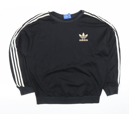 Womens UK Size S adidas Black Pullover Sweatshirt