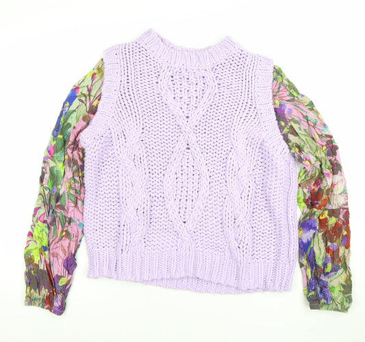 Womens UK Size M NEXT Purple Pullover Jumper