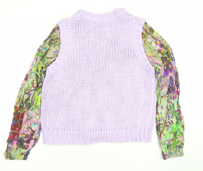 Womens UK Size M NEXT Purple Pullover Jumper